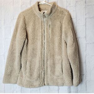 CALVIN KLEIN Full-zip Teddy Bear Fleece Jacket Coat